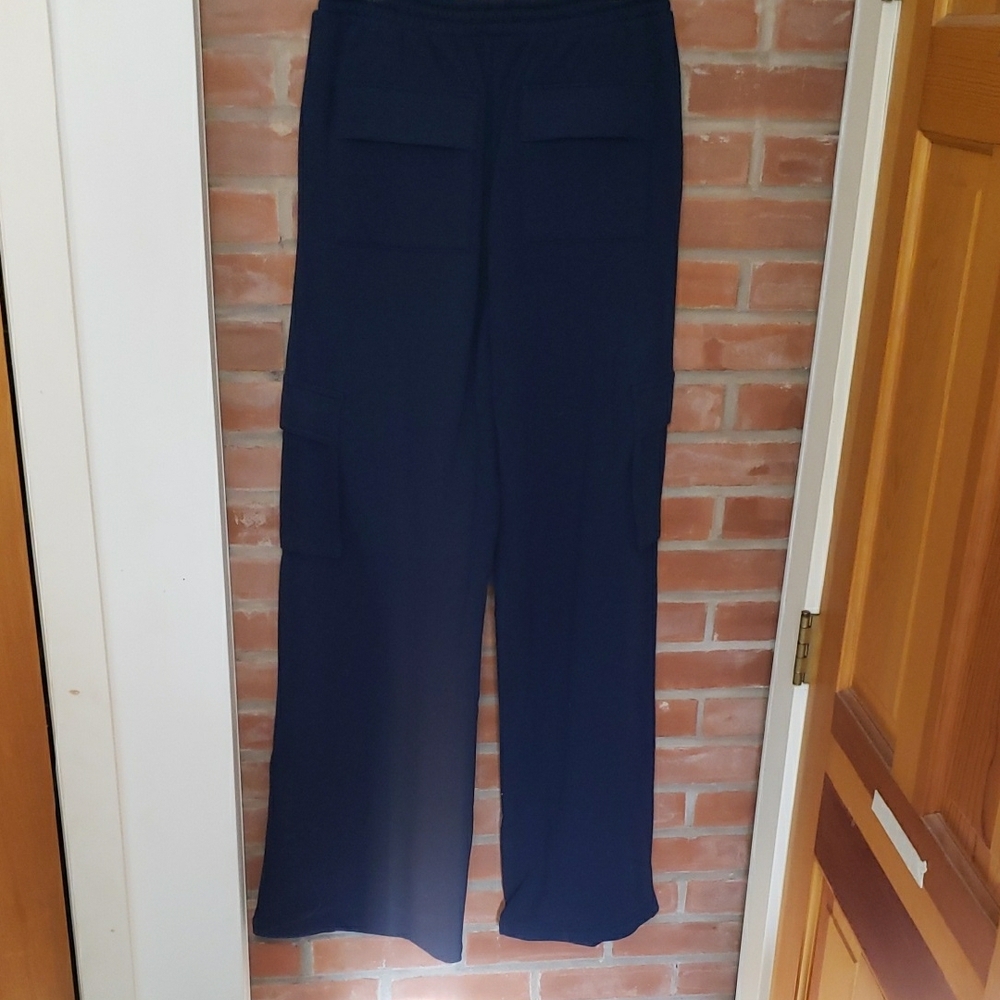 NWT TALL girl Friendly PINK Victoria's Secret Navy Drawstring Pants - Picture 4 of 17